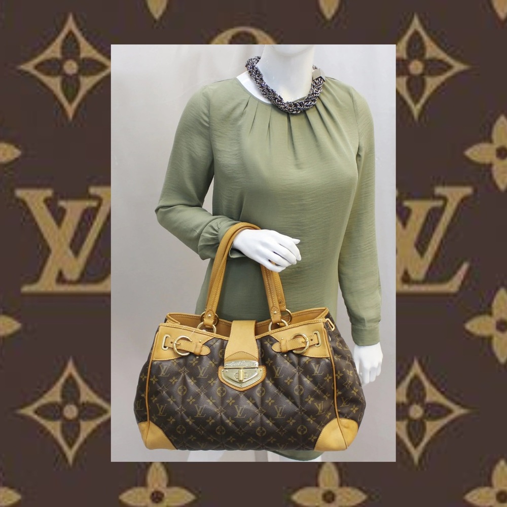 Louis Vuitton Brown and Tan Quilted Shoulder Bag